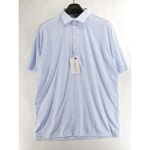 Collars and Co Collar Polo Size XL Blue Check Pattern